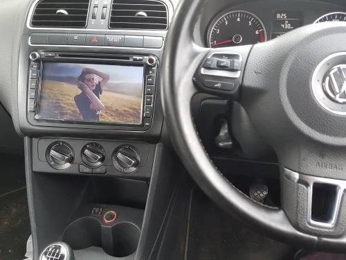 VW Polo 6 (2010 - 2014) Navigation unit, 8 inch GPS DVD, FREE Maps & Reverse Camera